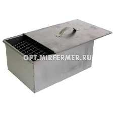 Коптильня 335*275*210 Счастливый день двухъярусная в короб.