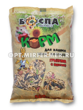 Корм д/грызунов с фруктами 500г пакет БОСПА 1/20
