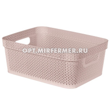 Корзина 11л прямоугAjur бежевый топаз/16  ПлР