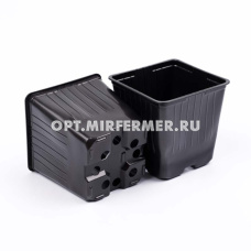 Горшок для рассады V-1л. 11*11*11 квадр/формованный/50/900 МС/ АмТр