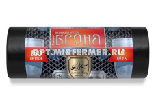 Мешок д/мусора 180л 90*110см 60мкм черн. рулон 10 шт Броня/10