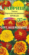 Бархатцы откл. Брокада 0,3г смесь Одн 25см (Гавриш)