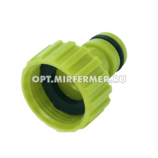 Адаптер с внутр.резьб д/шланга 3/4" +кран /5/240 Listok