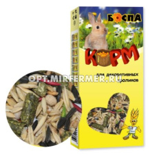 Корм д/кроликов декоративных 500г коробка БОСПА 1/20