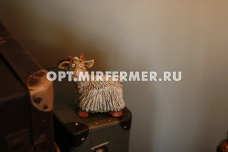 Фигура садовая Козел Арсений песочный 16*14см (ПОЛИСТОУН) / Э