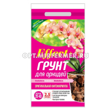 Грунт для орхидей 2,5л почвосмесь Эффект+ Медиум (размер 20-40мм) 5/10/500 БТ