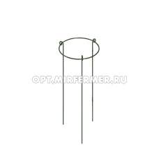 Опора для цветов Трехножка, зеленая, h=0,7м, труба d=0,35м
