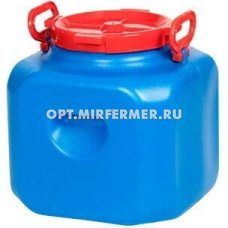 Бочка-канистра  30л д/пищ.прод. цветная Дачная квадратная/3 Радиан
